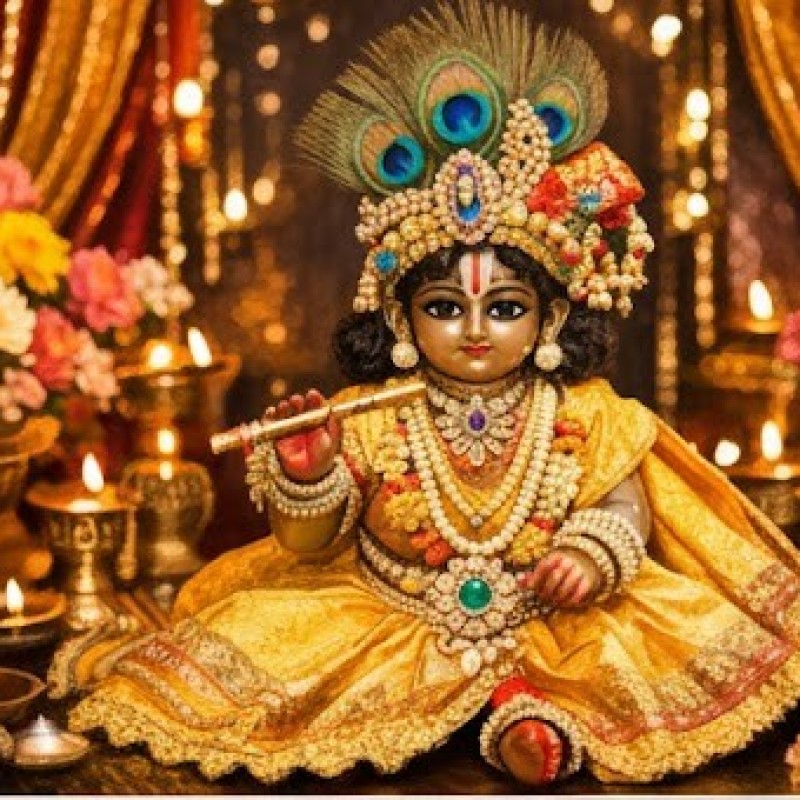 Laddu Gopal Choose the Perfect Crown (Mukut) for Your Deity.