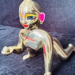 Laddu Gopal Ji 10No. Brass (Eye Painted)