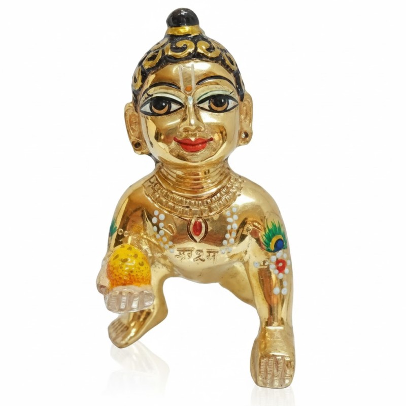 Brass and Marble Laddu Gopal Idols